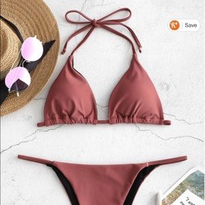 halter string bikini set